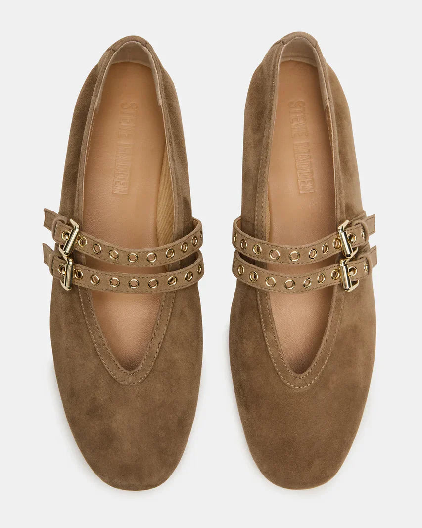 Steve Madden Lydiaa Taupe Suede  -  TAUPE SUEDE