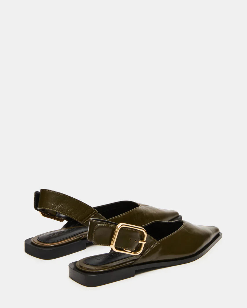 Steve Madden Shay Olive Leather  -   OLIVE LEATHER