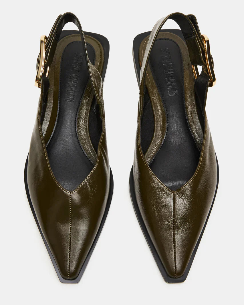 Steve Madden Shay Olive Leather  -   OLIVE LEATHER