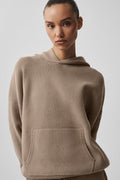 Alo Yoga Women's Scholar Hooded Sweater  -  Gravel