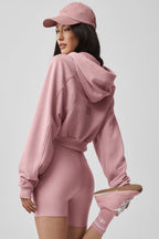 Alo Yoga Sweet Escape Zip Up Hoodie -  Vintage Pink