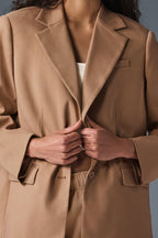Alo Yoga First-Class Blazer  -  Toasted Almond
