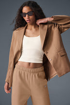 Alo Yoga First-Class Blazer  -  Toasted Almond