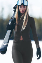 Alo Yoga Airlift Winter Warm Radiant Full-Zip Jacket  -  Anthracite