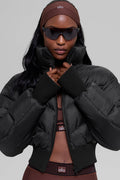 Alo Yoga Cropped Atmosphere Puffer  -  Black