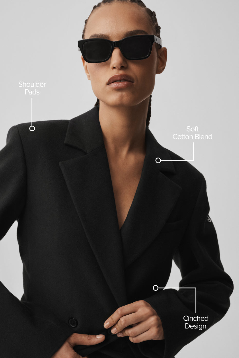 Alo Yoga Cinch Blazer  -  Black