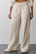 Alo Yoga Serenity Wide Leg Sweatpant  - Oatmeal Heather