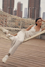 Alo Yoga Serenity Wide Leg Sweatpant  - Oatmeal Heather