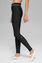 Alo Yoga Airlift High-Waist Alignment Legging  -  Black/White