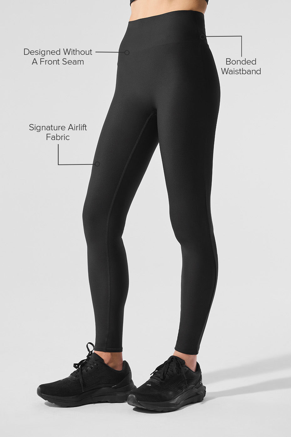 Alo Yoga Airlift High-Waist Sleek Legging  -  Black