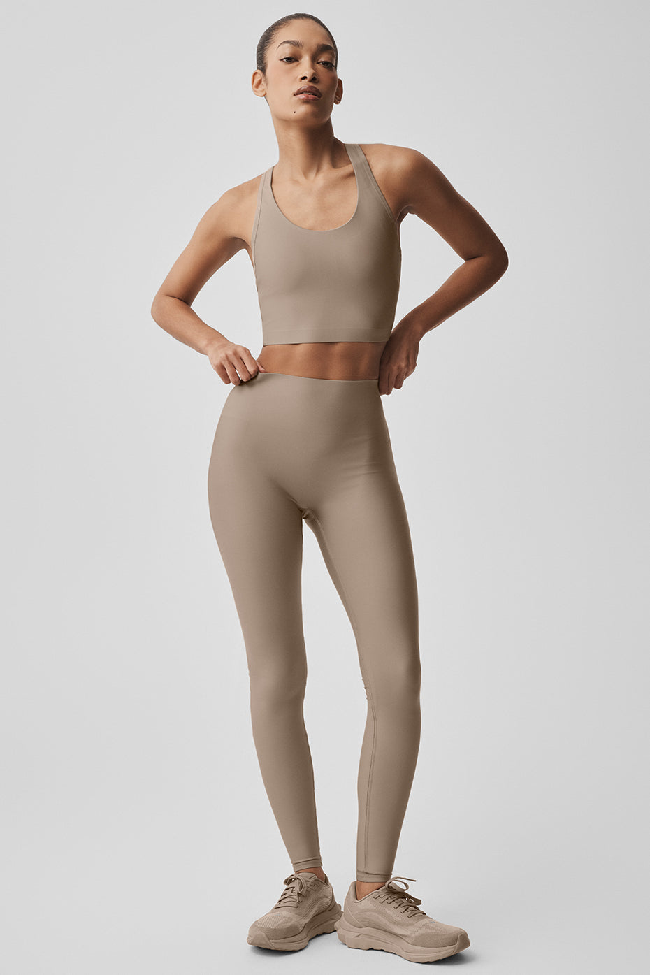 Alo Yoga Airlift High-Waist Sleek Legging  -  Gravel