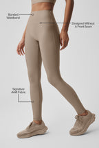 Alo Yoga Airlift High-Waist Sleek Legging  -  Gravel