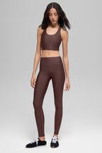 Alo Yoga Airlift High-Waist Sleek Legging  -  Brownstone