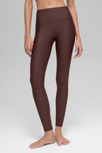 Alo Yoga Airlift High-Waist Sleek Legging  -  Brownstone