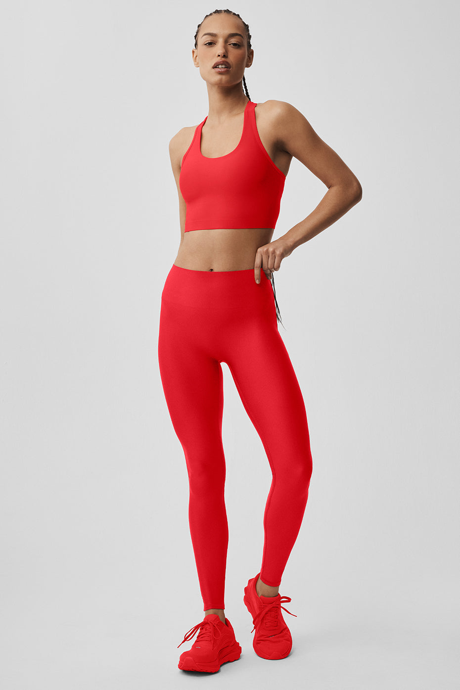 Alo Yoga Airlift High-Waist Sleek Legging  -  Bright Red