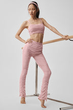 Alo Yoga Airlift Mesh High-Waist Cherish Legging  -  Vintage Pink