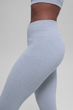 Alo Yoga Seamless High-Waist Two Tone Rib Legging  -  Winter Frost Heather