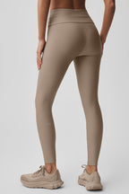 Alo Yoga Airlift High-Waist 7/8 Horizon Legging  -  Gravel