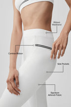 Alo Yoga Airbrush High-Waist Fast Track Legging  -  White/Black