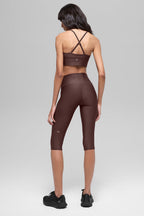 Alo Yoga Women's 16'' High-Waist Airlift Capri  -  Brownstone