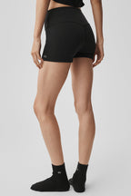 Alo Yoga 3" Alosoft High-Waist Carefree Short  -  Black