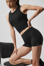 Alo Yoga 3" Alosoft High-Waist Carefree Short  -  Black