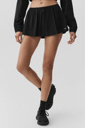 Alo Yoga Breezy Tennis Skirt  -  Black