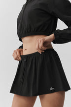 Alo Yoga Breezy Tennis Skirt  -  Black