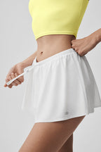 Alo Yoga Breezy Tennis Skirt  -  White