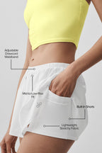 Alo Yoga Breezy Tennis Skirt  -  White