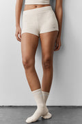 Alo Yoga Sway My Way Micro Short  -  Oatmeal Heather