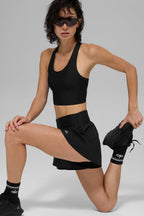 Alo Yoga Women's Victory Running Short  -  Black
