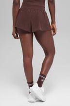 Alo Yoga Women's Victory Running Short  -  Brownstone