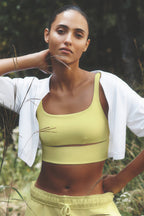 Alo Yoga Slit Bra  -  Sunshine