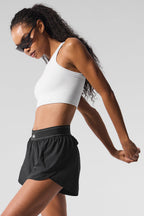 Alo Yoga Seamless Delight High Neck Bra  -  White