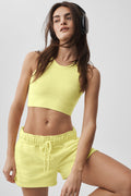Alo Yoga Seamless Delight High Neck Bra  -  Sunshine