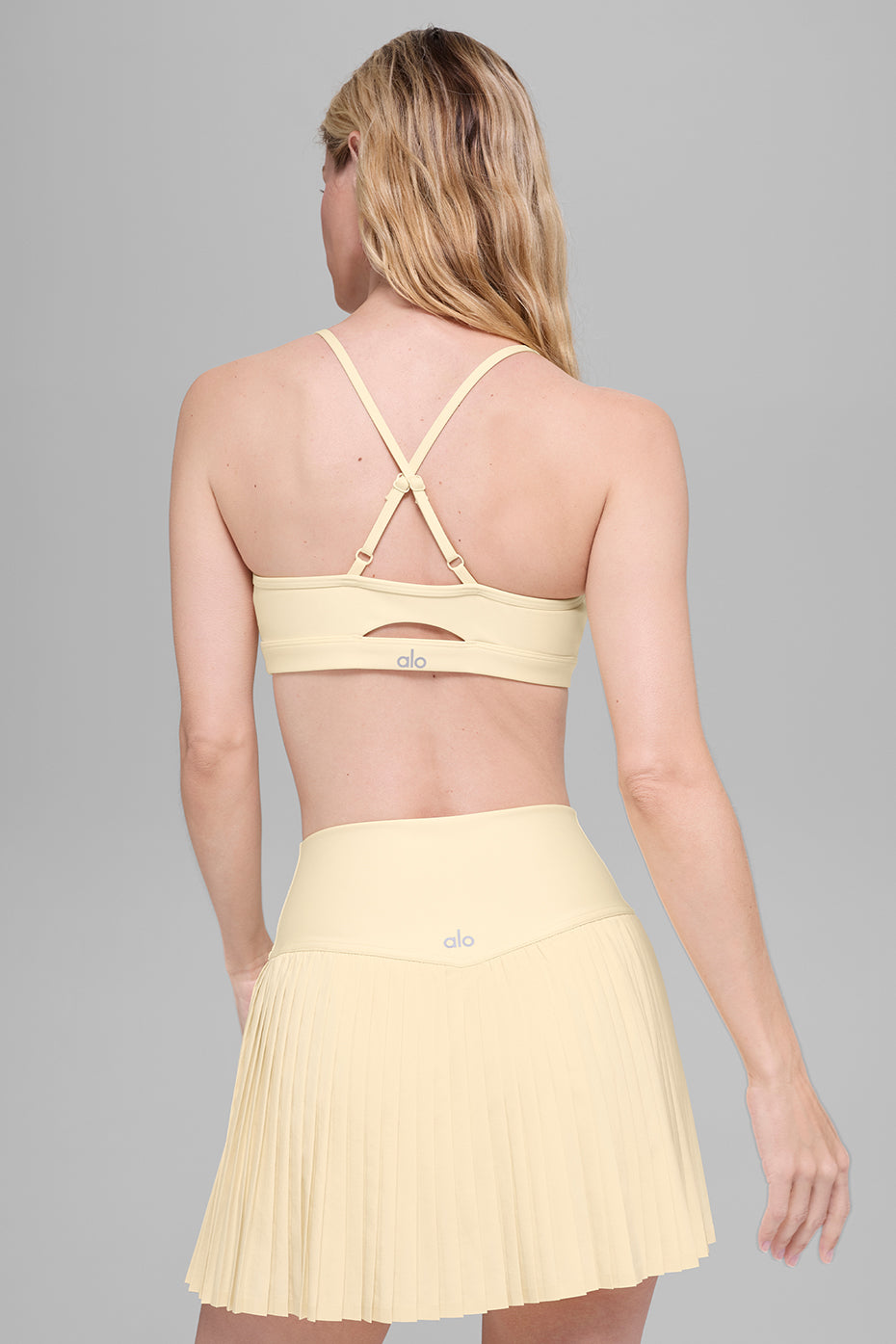 Alo Yoga Airlift Intrigue Bra  -  Candlelight Yellow