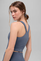 Alo Yoga Airbrush Real Bra Tank  -  Bluestone