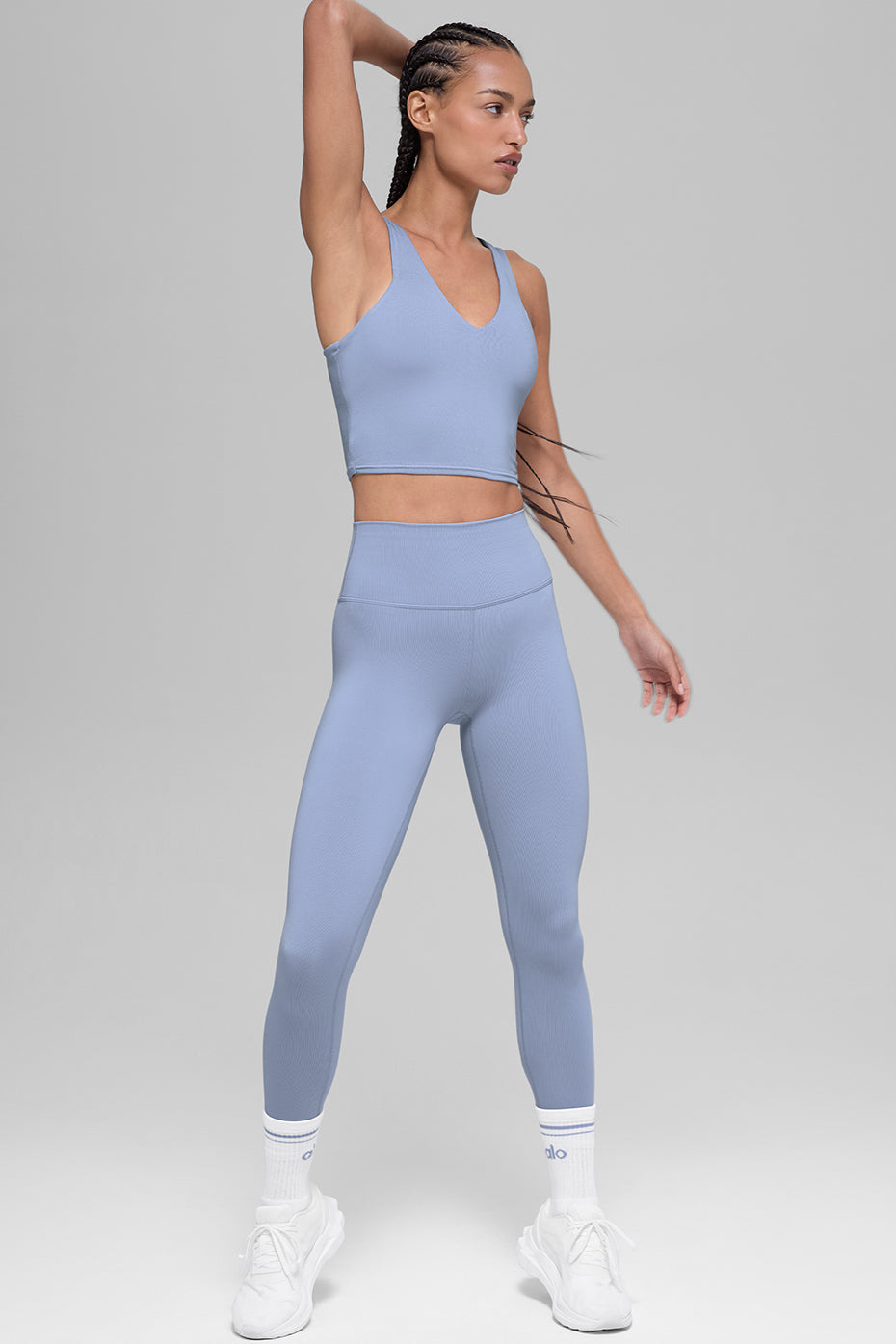 Alo Yoga Airbrush Real Bra Tank  -  Winter Frost