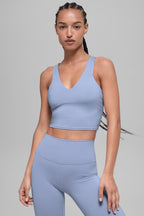 Alo Yoga Airbrush Real Bra Tank  -  Winter Frost