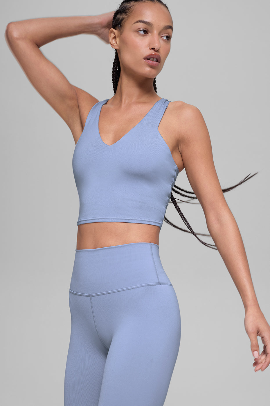 Alo Yoga Airbrush Real Bra Tank  -  Winter Frost