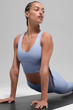 Alo Yoga Airbrush Real Bra Tank  -  Winter Frost