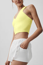 Alo Yoga Airbrush Real Bra Tank  -  Sunshine