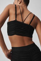 Alo Yoga Airlift Mesh Cherish Bra  -  Black
