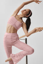 Alo Yoga Airlift Mesh Cherish Bra  -  Vintage Pink