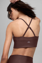 Alo Yoga Airlift Divine Bra  -  Brownstone