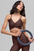 Alo Yoga Airlift Divine Bra  -  Brownstone
