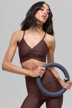 Alo Yoga Airlift Divine Bra  -  Brownstone