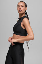 Alo Yoga Airlift Mesh Infatuation Bra  -  Black