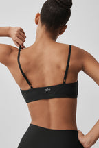 Alo Yoga Airlift Fine Line Bra  -  Black